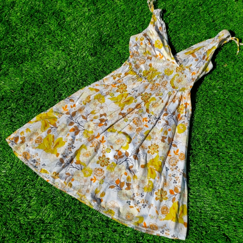 Fun floral tank dress
